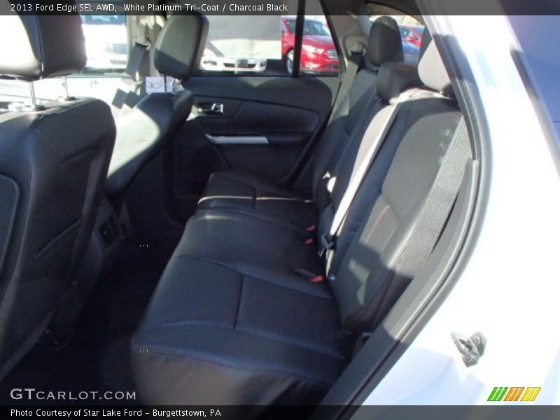 White Platinum Tri-Coat / Charcoal Black 2013 Ford Edge SEL AWD