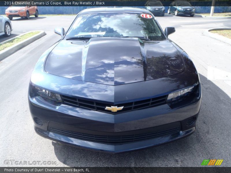 Blue Ray Metallic / Black 2014 Chevrolet Camaro LS Coupe
