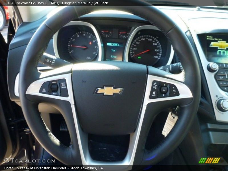Tungsten Metallic / Jet Black 2014 Chevrolet Equinox LT AWD