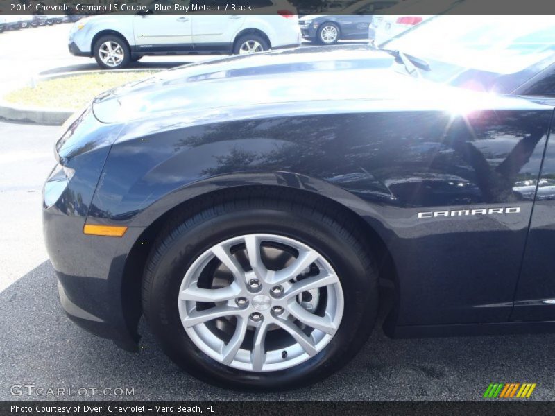 Blue Ray Metallic / Black 2014 Chevrolet Camaro LS Coupe
