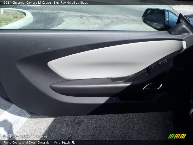 Blue Ray Metallic / Black 2014 Chevrolet Camaro LS Coupe