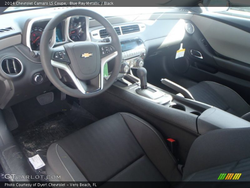 Blue Ray Metallic / Black 2014 Chevrolet Camaro LS Coupe