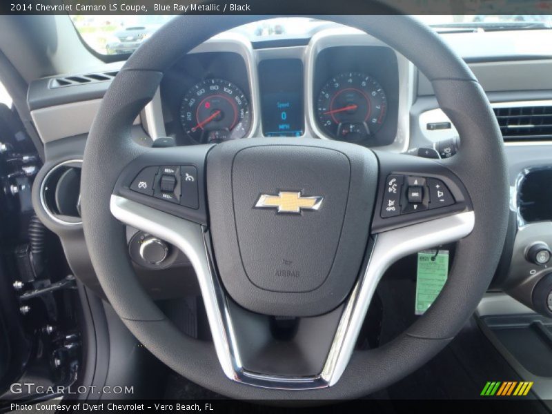 Blue Ray Metallic / Black 2014 Chevrolet Camaro LS Coupe