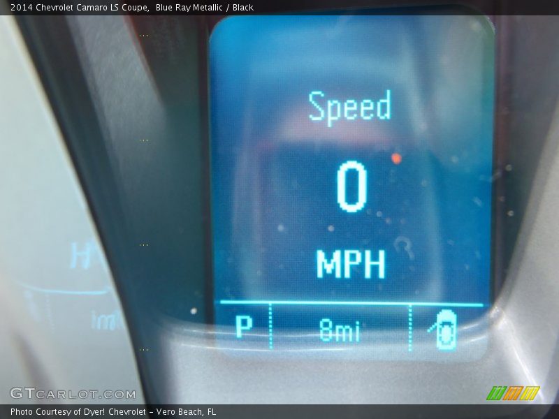 Blue Ray Metallic / Black 2014 Chevrolet Camaro LS Coupe