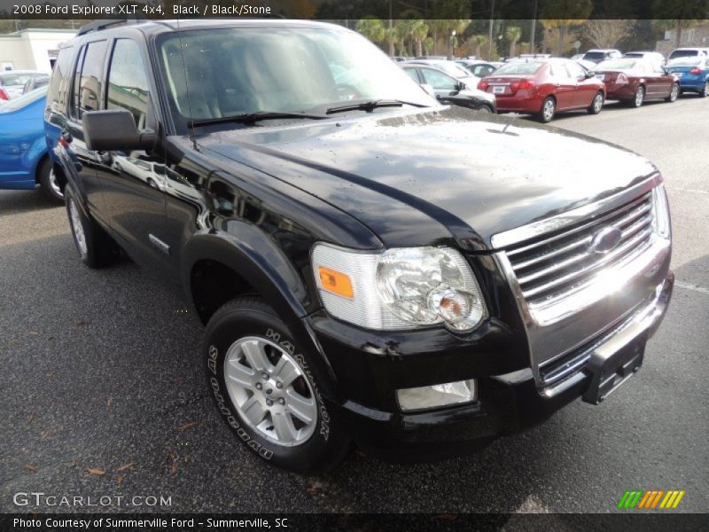 Black / Black/Stone 2008 Ford Explorer XLT 4x4