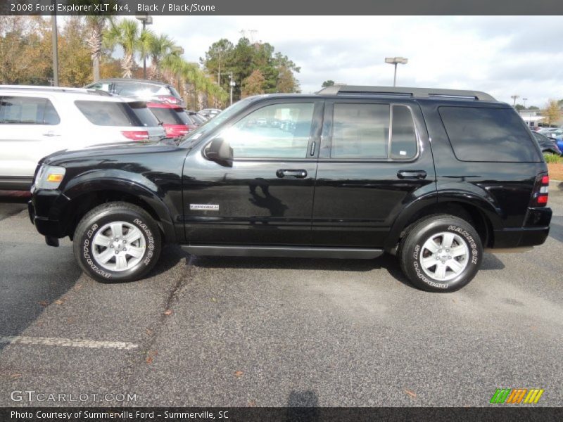 Black / Black/Stone 2008 Ford Explorer XLT 4x4