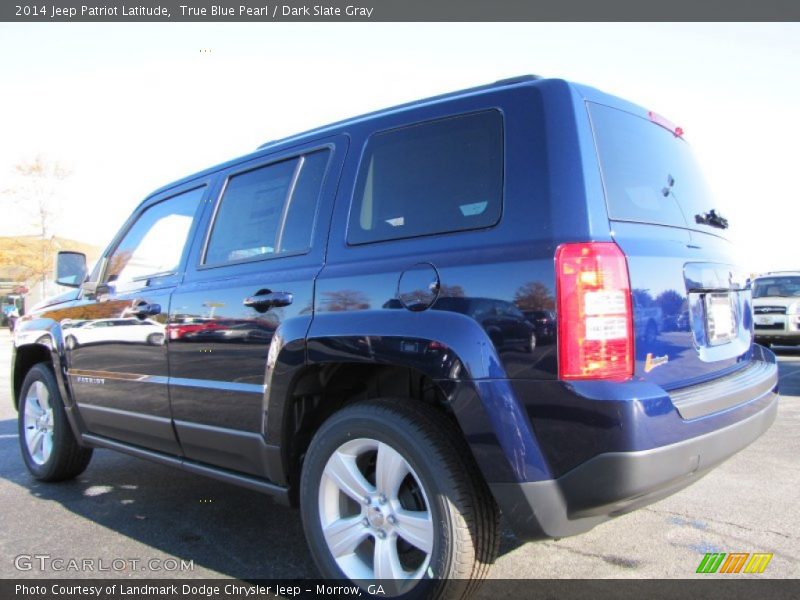 True Blue Pearl / Dark Slate Gray 2014 Jeep Patriot Latitude