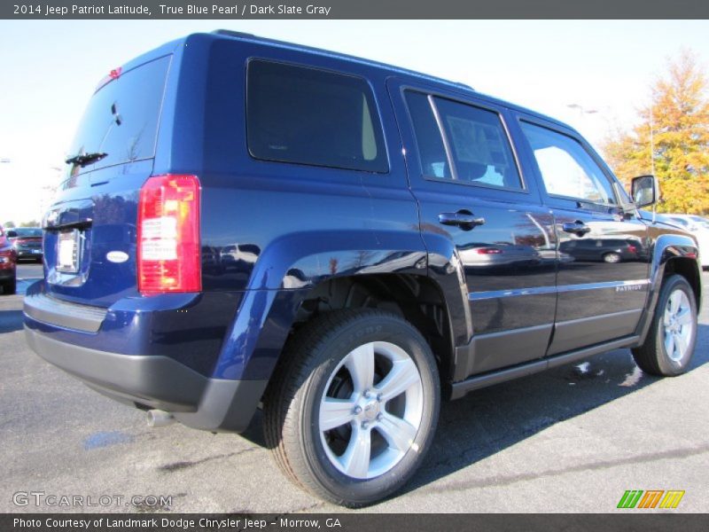True Blue Pearl / Dark Slate Gray 2014 Jeep Patriot Latitude