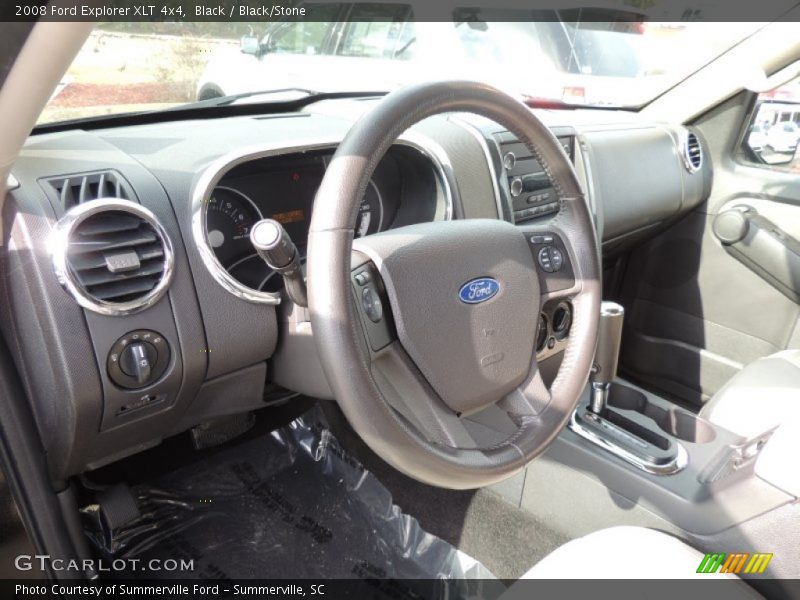 Black / Black/Stone 2008 Ford Explorer XLT 4x4