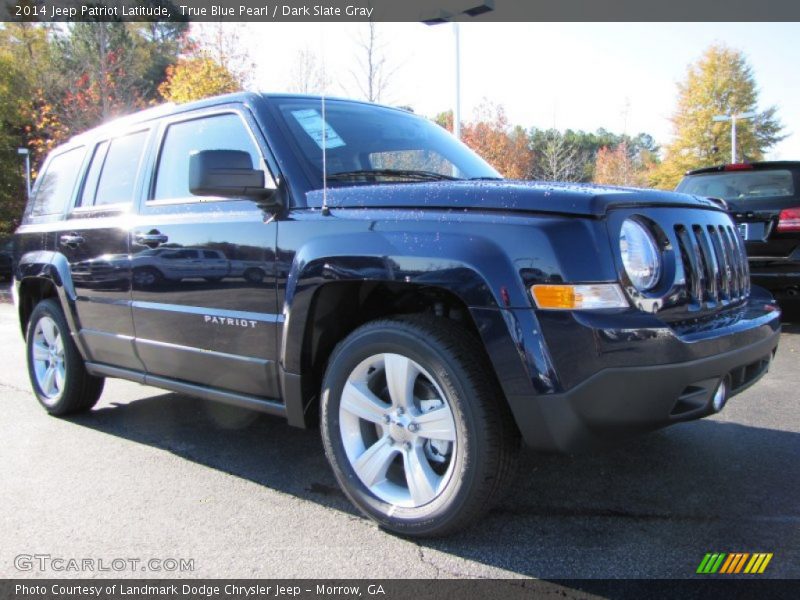 True Blue Pearl / Dark Slate Gray 2014 Jeep Patriot Latitude