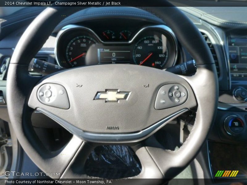 Champagne Silver Metallic / Jet Black 2014 Chevrolet Impala LT