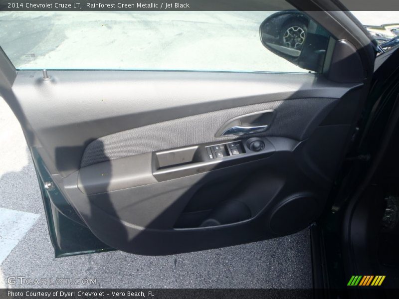 Rainforest Green Metallic / Jet Black 2014 Chevrolet Cruze LT