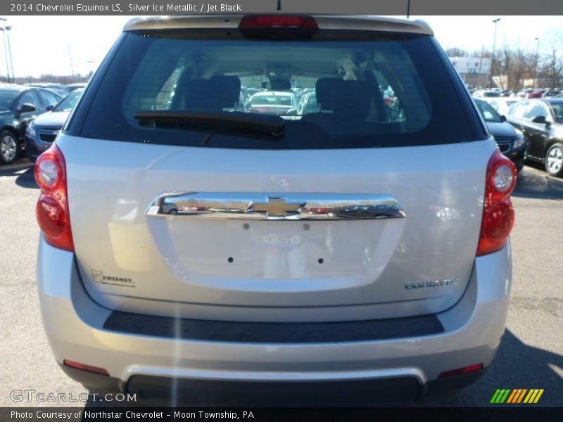 Silver Ice Metallic / Jet Black 2014 Chevrolet Equinox LS