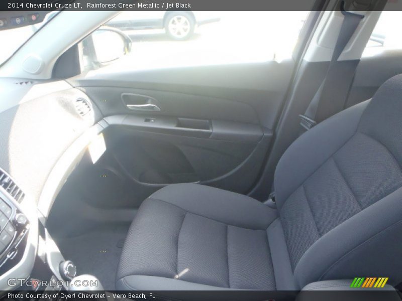 Rainforest Green Metallic / Jet Black 2014 Chevrolet Cruze LT