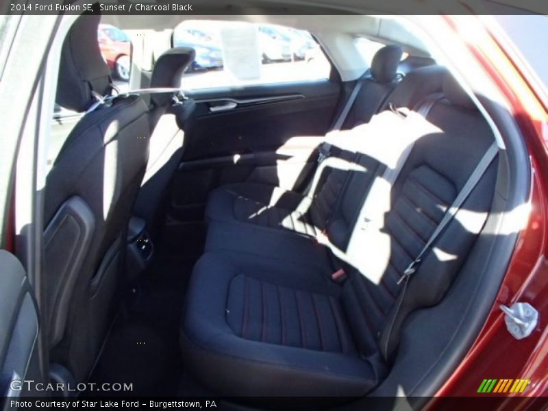 Sunset / Charcoal Black 2014 Ford Fusion SE