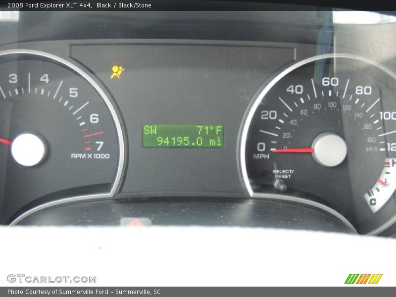 Black / Black/Stone 2008 Ford Explorer XLT 4x4