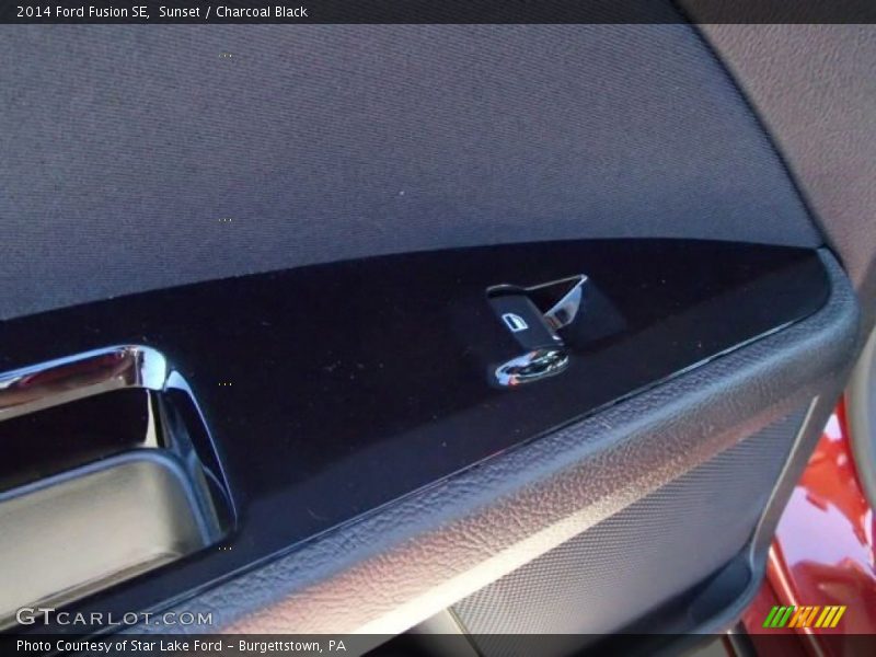 Sunset / Charcoal Black 2014 Ford Fusion SE