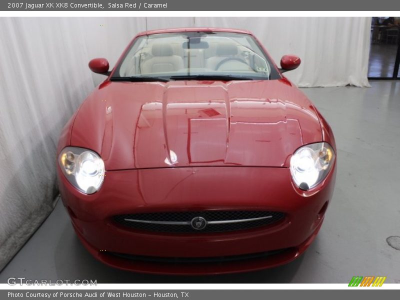 Salsa Red / Caramel 2007 Jaguar XK XK8 Convertible