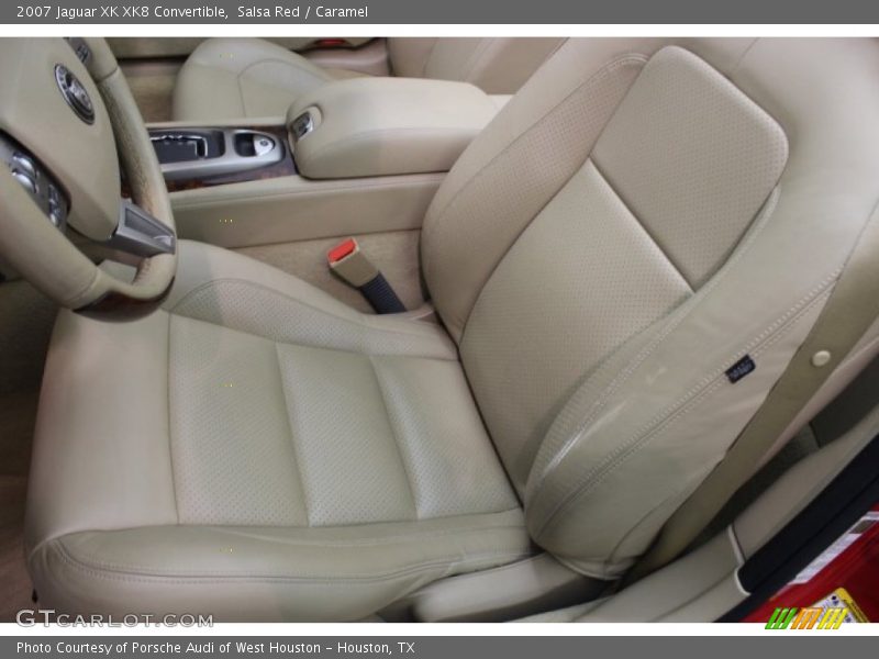 Salsa Red / Caramel 2007 Jaguar XK XK8 Convertible
