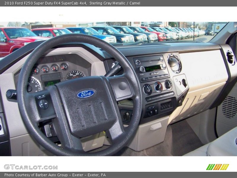 Sterling Gray Metallic / Camel 2010 Ford F250 Super Duty FX4 SuperCab 4x4
