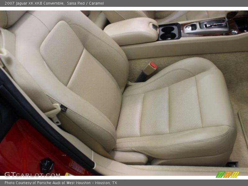 Salsa Red / Caramel 2007 Jaguar XK XK8 Convertible