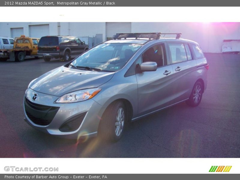 Metropolitan Gray Metallic / Black 2012 Mazda MAZDA5 Sport