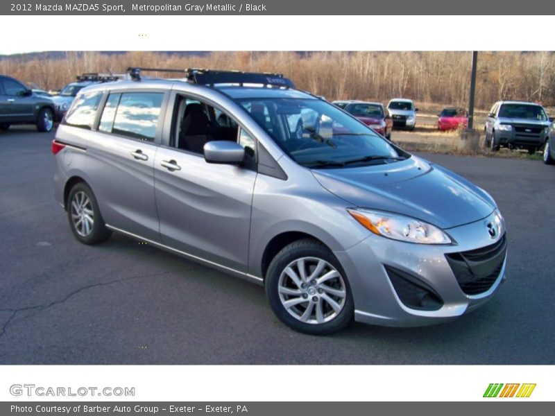 Metropolitan Gray Metallic / Black 2012 Mazda MAZDA5 Sport