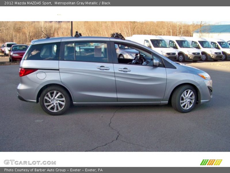 Metropolitan Gray Metallic / Black 2012 Mazda MAZDA5 Sport