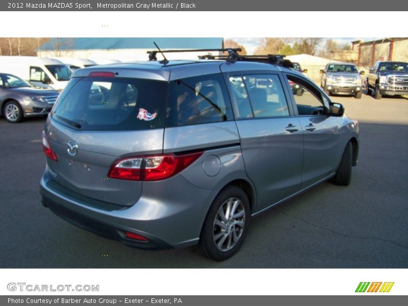 Metropolitan Gray Metallic / Black 2012 Mazda MAZDA5 Sport