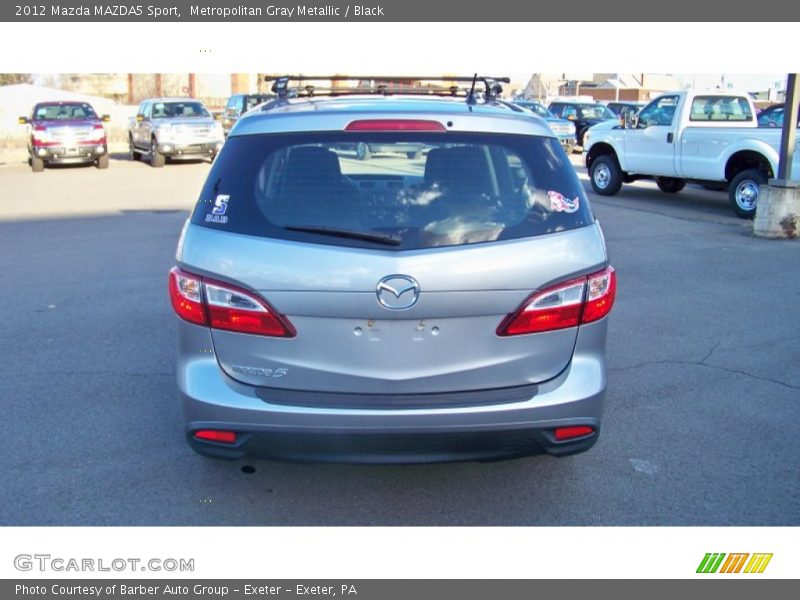 Metropolitan Gray Metallic / Black 2012 Mazda MAZDA5 Sport