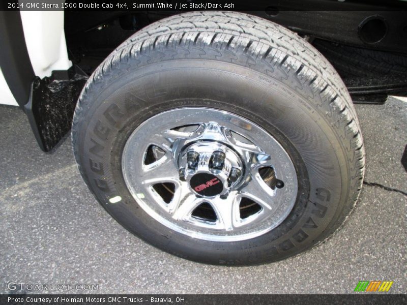 Summit White / Jet Black/Dark Ash 2014 GMC Sierra 1500 Double Cab 4x4