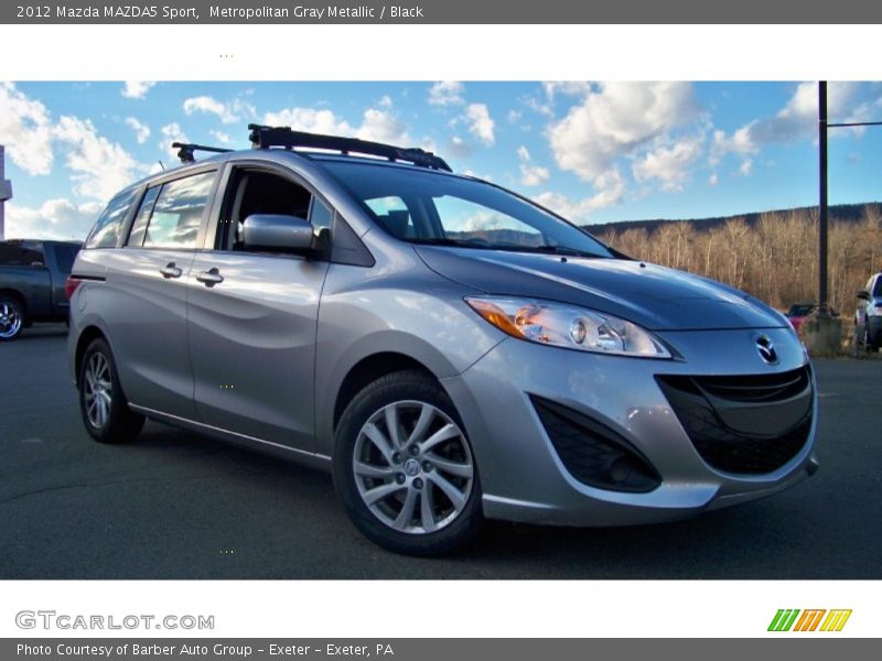 Metropolitan Gray Metallic / Black 2012 Mazda MAZDA5 Sport