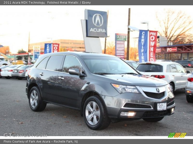 Polished Metal Metallic / Ebony 2011 Acura MDX Technology