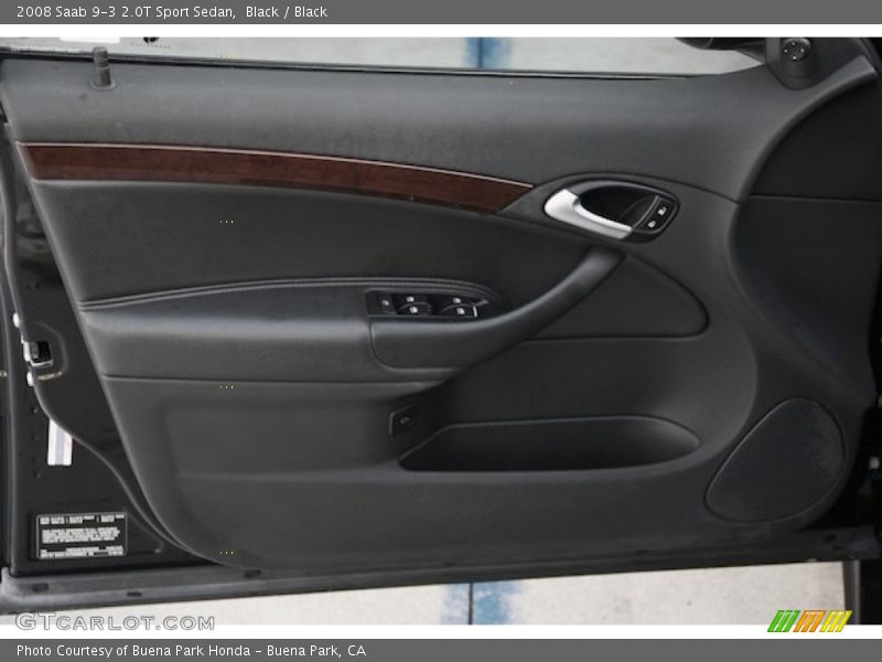 Black / Black 2008 Saab 9-3 2.0T Sport Sedan