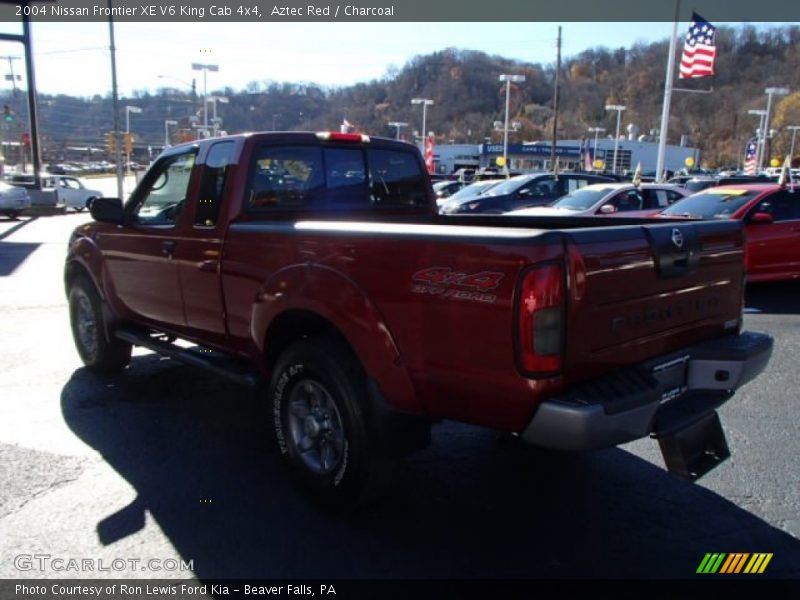 Aztec Red / Charcoal 2004 Nissan Frontier XE V6 King Cab 4x4