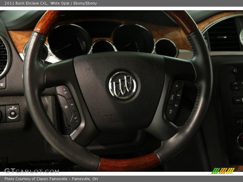 White Opal / Ebony/Ebony 2011 Buick Enclave CXL