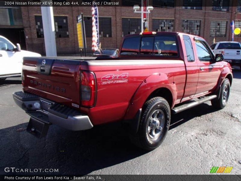 Aztec Red / Charcoal 2004 Nissan Frontier XE V6 King Cab 4x4