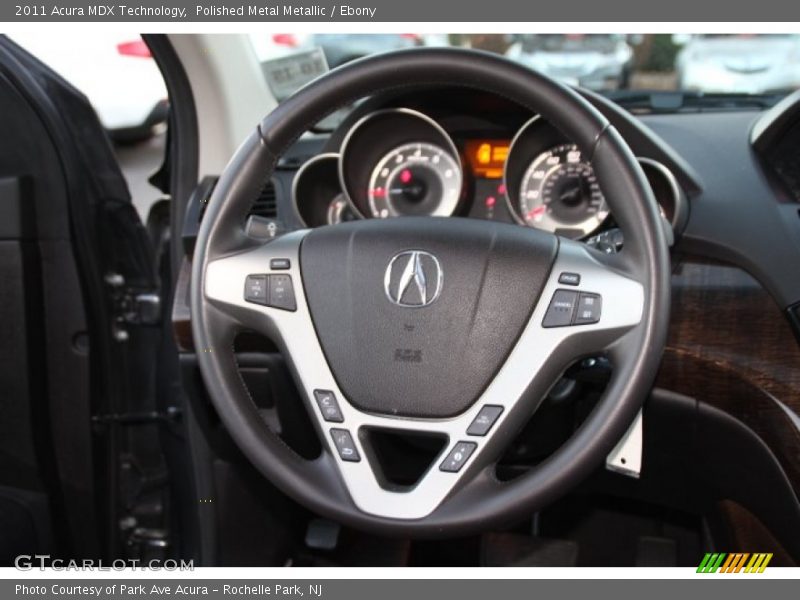 Polished Metal Metallic / Ebony 2011 Acura MDX Technology