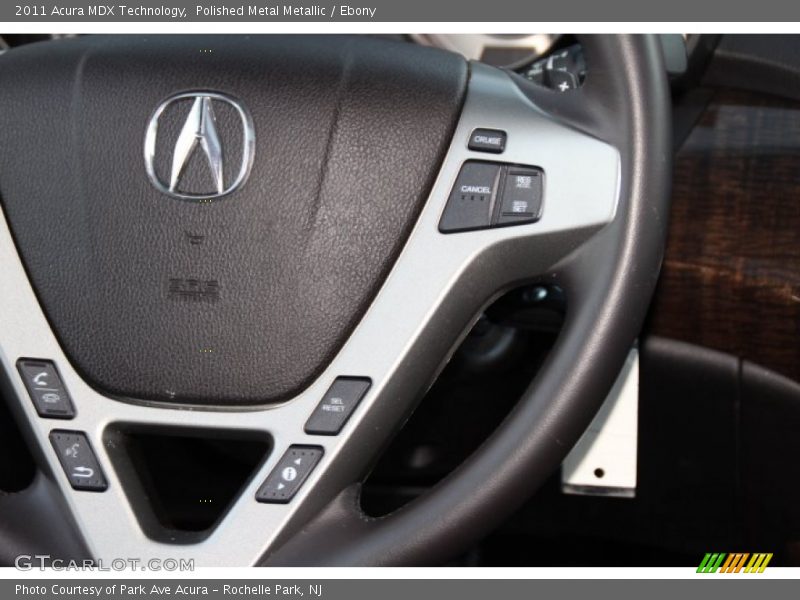Polished Metal Metallic / Ebony 2011 Acura MDX Technology