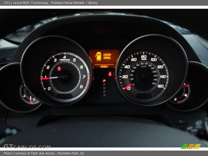 Polished Metal Metallic / Ebony 2011 Acura MDX Technology