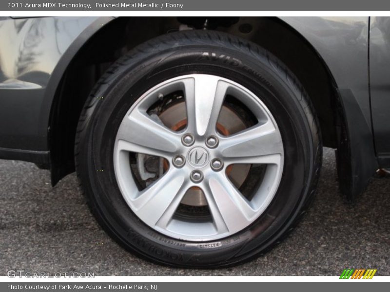 Polished Metal Metallic / Ebony 2011 Acura MDX Technology