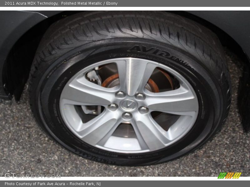 Polished Metal Metallic / Ebony 2011 Acura MDX Technology
