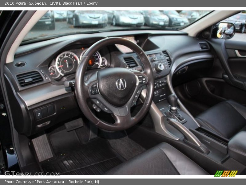 Crystal Black Pearl / Ebony 2010 Acura TSX Sedan