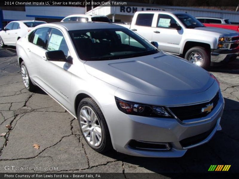 Silver Ice Metallic / Jet Black/Dark Titanium 2014 Chevrolet Impala LS