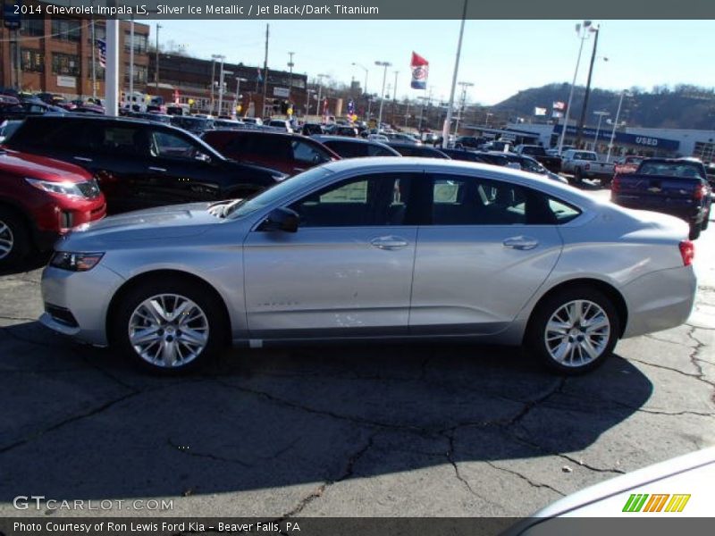 Silver Ice Metallic / Jet Black/Dark Titanium 2014 Chevrolet Impala LS