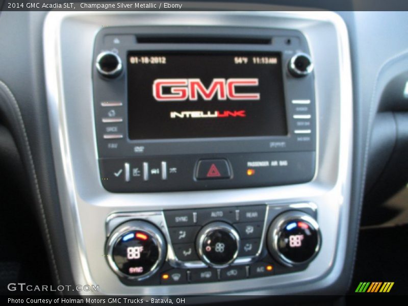 Champagne Silver Metallic / Ebony 2014 GMC Acadia SLT