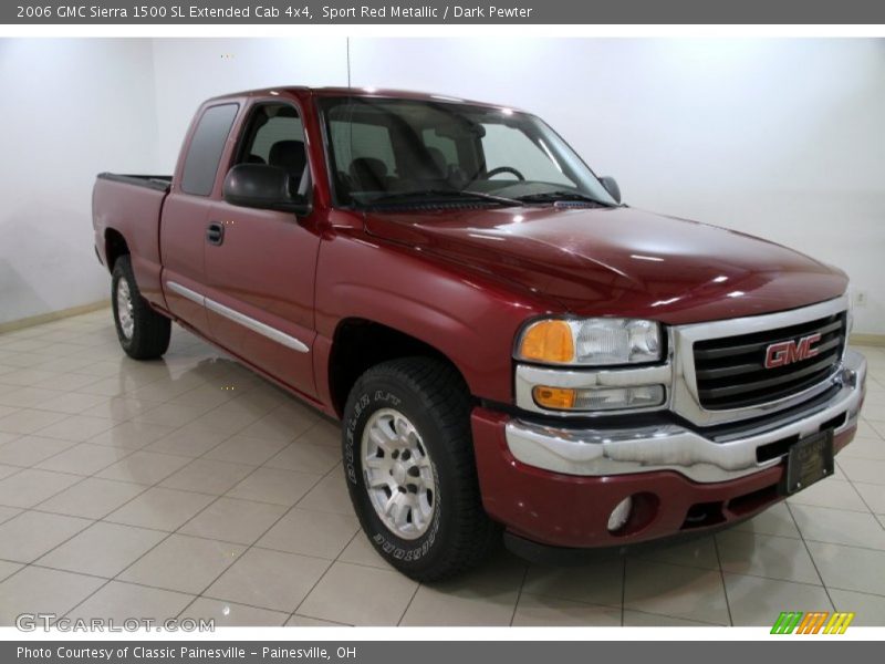 Sport Red Metallic / Dark Pewter 2006 GMC Sierra 1500 SL Extended Cab 4x4