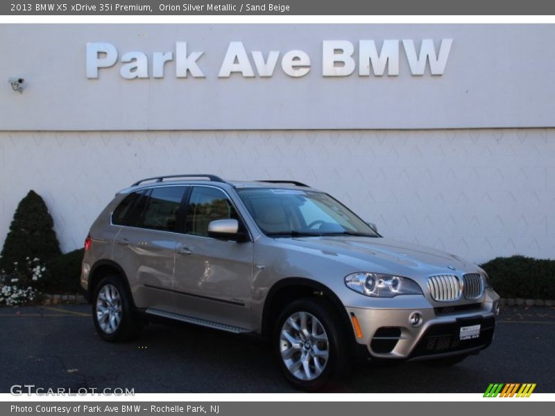 Orion Silver Metallic / Sand Beige 2013 BMW X5 xDrive 35i Premium