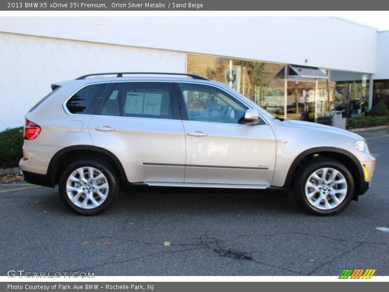 Orion Silver Metallic / Sand Beige 2013 BMW X5 xDrive 35i Premium