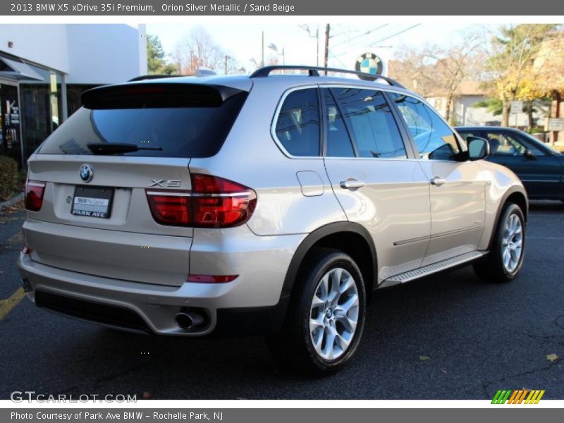 Orion Silver Metallic / Sand Beige 2013 BMW X5 xDrive 35i Premium